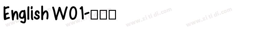 English W01字体转换